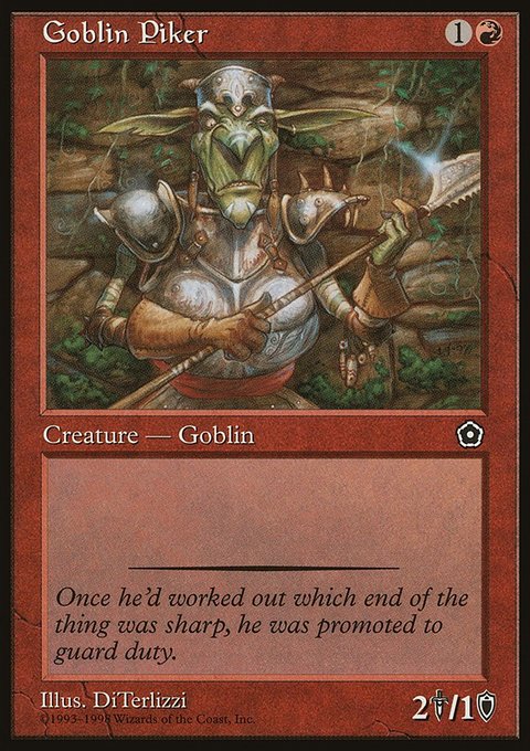 Goblin Piker, Portal Second Age #102, Magic: The Gathering card