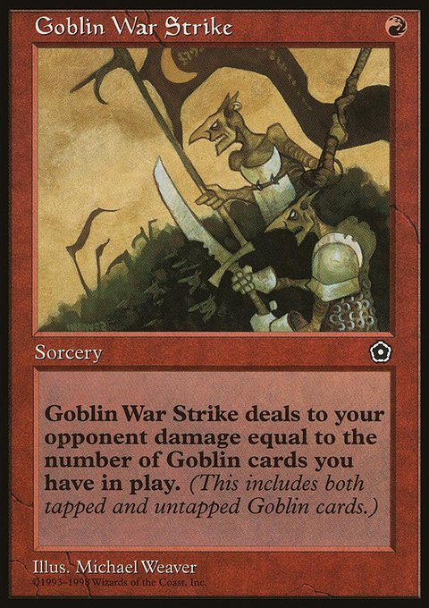 Goblin War Strike, Portal Second Age #105, Magic: The Gathering card