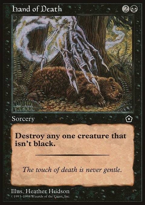 Hand of Death, Portal Second Age #74, Magic: The Gathering card