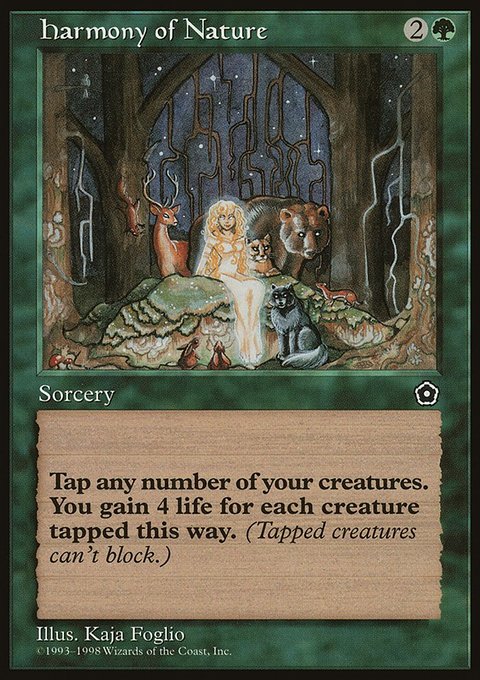 Harmony of Nature, Portal Second Age #128, Magic: The Gathering card