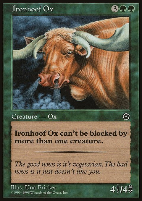 Ironhoof Ox, Portal Second Age #130, Magic: The Gathering card