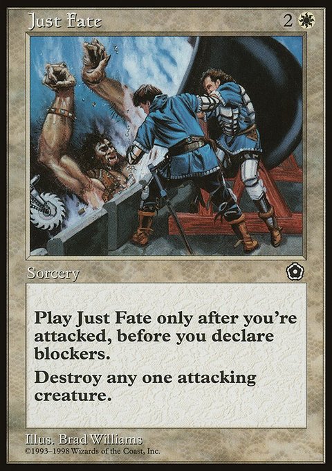 Just Fate, Portal Second Age #17, Magic: The Gathering card