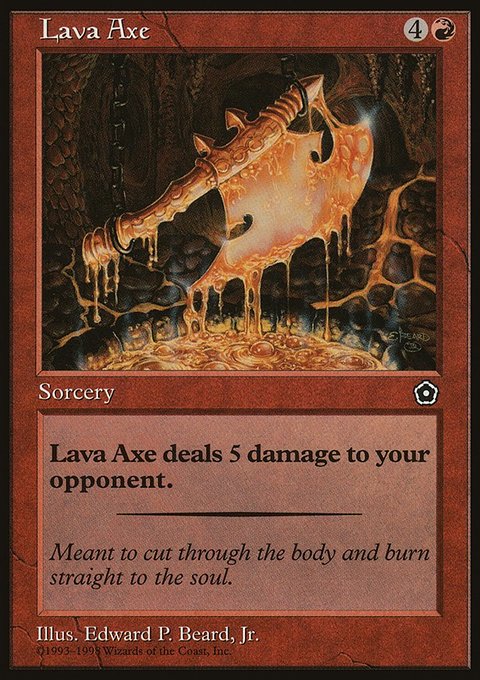 Lava Axe, Portal Second Age #107, Magic: The Gathering card