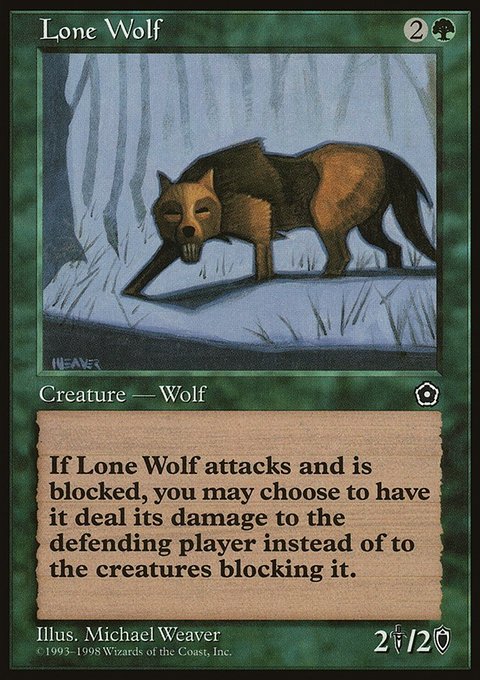 Lone Wolf, Portal Second Age #131, Magic: The Gathering card