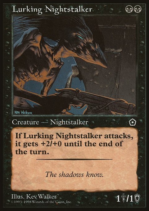 Lurking Nightstalker, Portal Second Age #77, Magic: The Gathering card