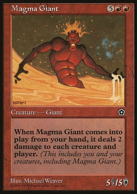 Magma Giant, Portal Second Age #108, Magic: The Gathering card