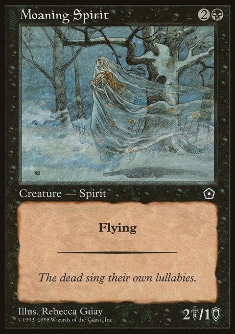 Moaning Spirit, Portal Second Age #79, Magic: The Gathering card