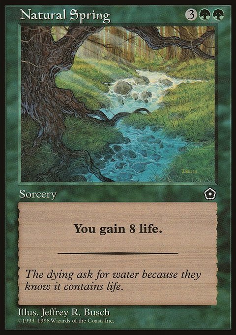 Natural Spring, Portal Second Age #134, Magic: The Gathering card