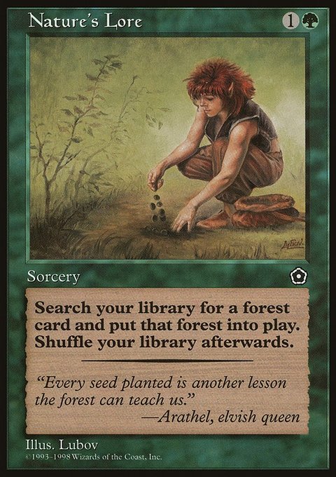 Nature's Lore, Portal Second Age #135, Magic: The Gathering card