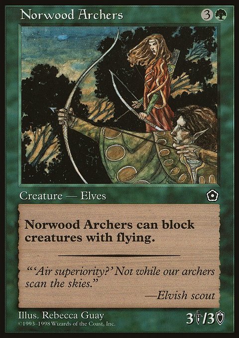 Norwood Archers, Portal Second Age #136, Magic: The Gathering card