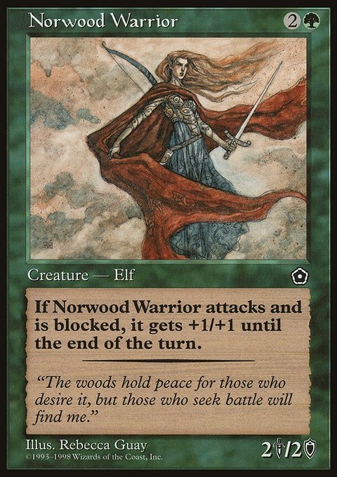 Norwood Warrior, Portal Second Age #140, Magic: The Gathering card