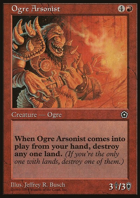 Ogre Arsonist, Portal Second Age #110, Magic: The Gathering card