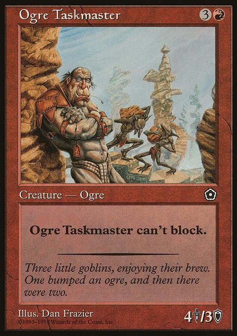 Ogre Taskmaster, Portal Second Age #112, Magic: The Gathering card