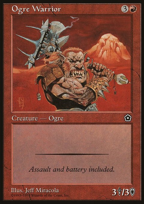 Ogre Warrior, Portal Second Age #113, Magic: The Gathering card
