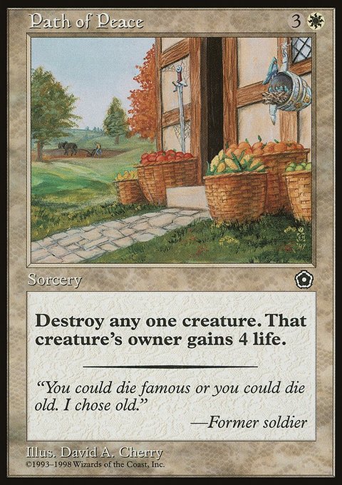 Path of Peace, Portal Second Age #18, Magic: The Gathering card