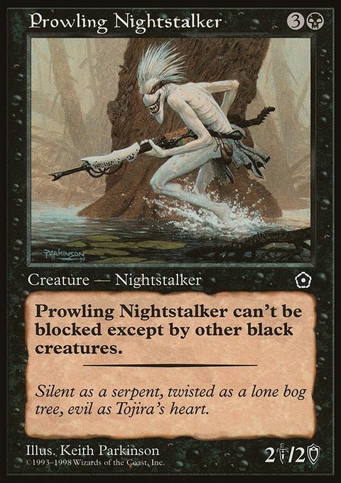 Prowling Nightstalker, Portal Second Age #83, Magic: The Gathering card