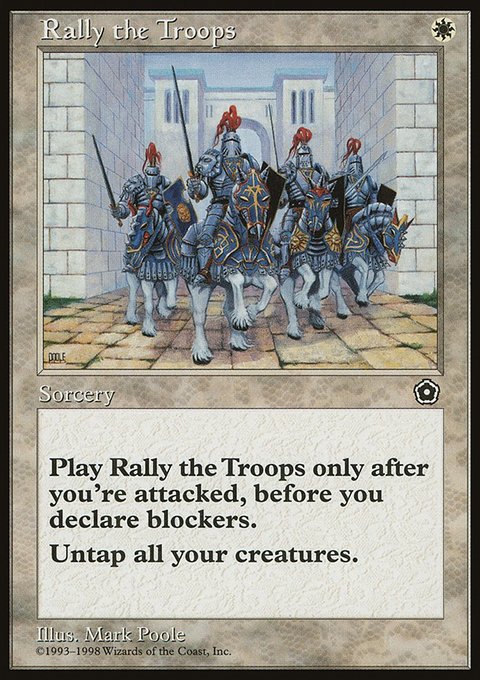 Rally the Troops, Portal Second Age #19, Magic: The Gathering card