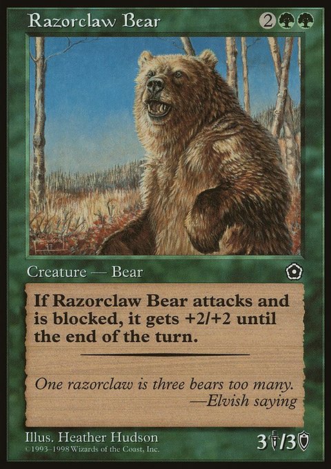 Razorclaw Bear, Portal Second Age #142, Magic: The Gathering card