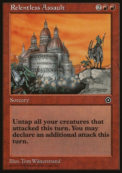 Relentless Assault, Portal Second Age #115, Magic: The Gathering card