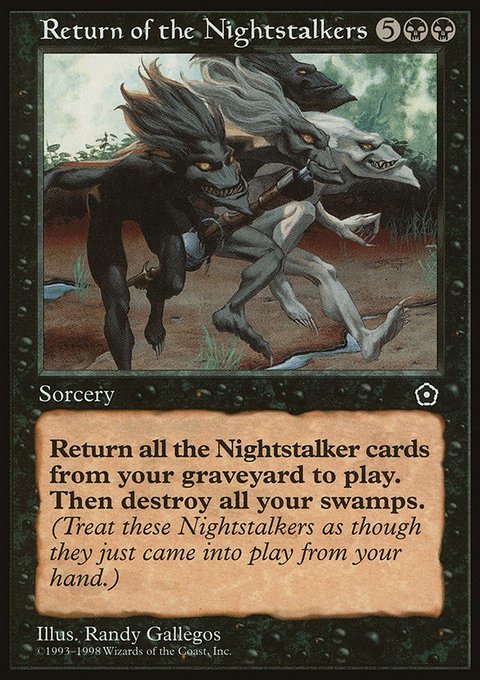 Return of the Nightstalkers, Portal Second Age #88, Magic: The Gathering card