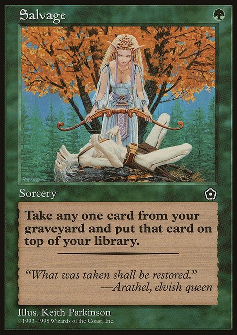 Salvage, Portal Second Age #145, Magic: The Gathering card