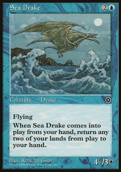 Sea Drake, Portal Second Age #45, Magic: The Gathering card