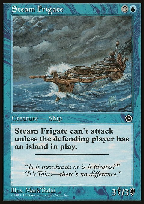 Steam Frigate, Portal Second Age #47, Magic: The Gathering card