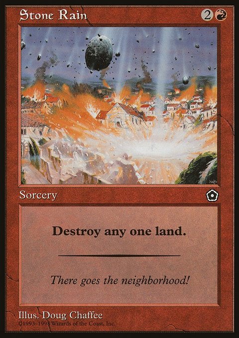 Stone Rain, Portal Second Age #117, Magic: The Gathering card