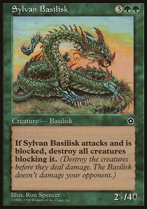 Sylvan Basilisk, Portal Second Age #146, Magic: The Gathering card