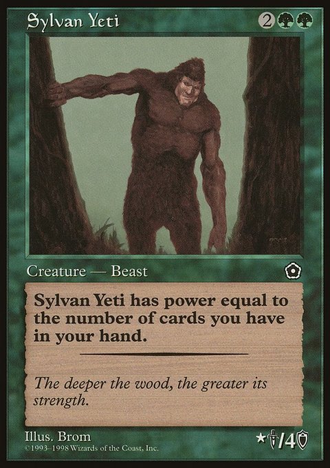 Sylvan Yeti, Portal Second Age #147, Magic: The Gathering card