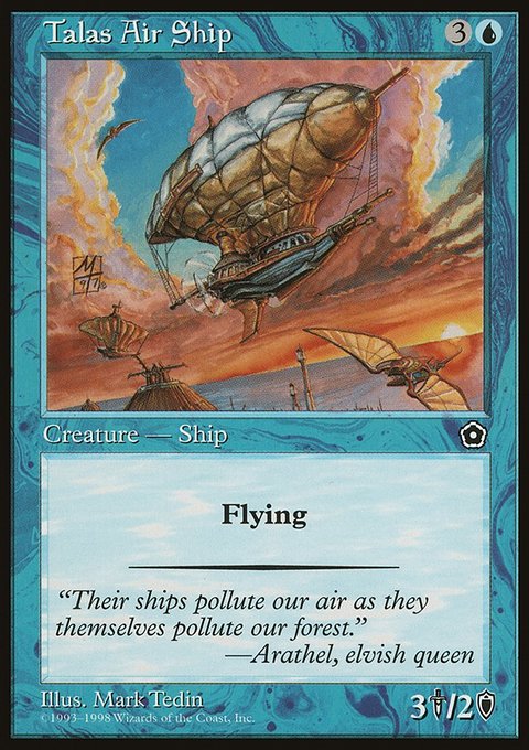 Talas Air Ship, Portal Second Age #48, Magic: The Gathering card