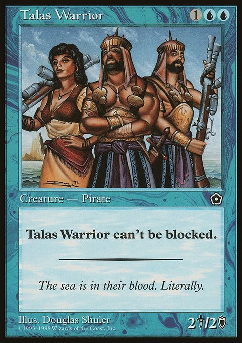 Talas Warrior, Portal Second Age #53, Magic: The Gathering card