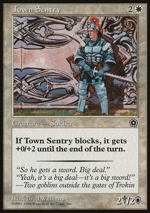 Town Sentry, Portal Second Age #25, Magic: The Gathering card