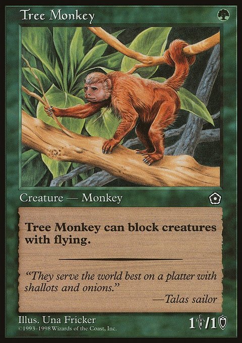 Tree Monkey, Portal Second Age #148, Magic: The Gathering card