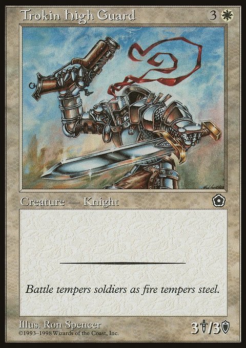 Trokin High Guard, Portal Second Age #26, Magic: The Gathering card