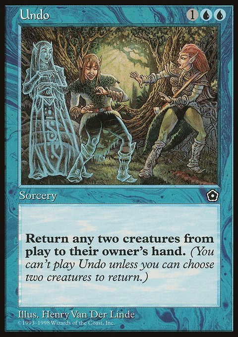Undo, Portal Second Age #59, Magic: The Gathering card