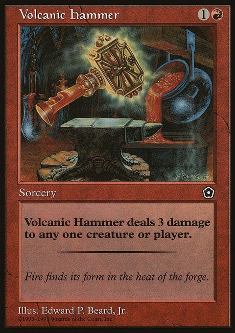 Volcanic Hammer, Portal Second Age #119, Magic: The Gathering card