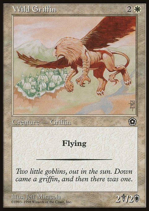 Wild Griffin, Portal Second Age #30, Magic: The Gathering card