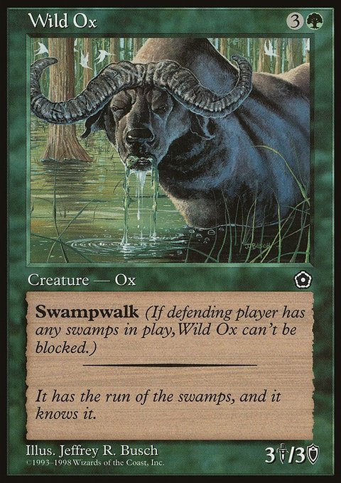 Wild Ox, Portal Second Age #150, Magic: The Gathering card