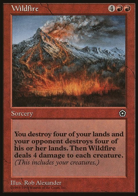 Wildfire, Portal Second Age #120, Magic: The Gathering card