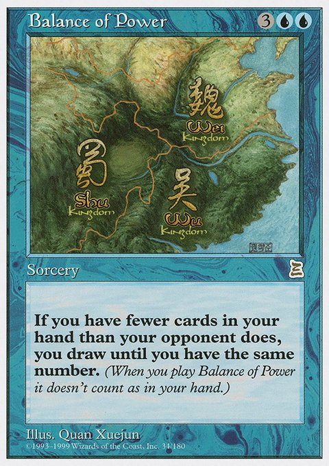 Balance of Power, Portal Three Kingdoms #34, Magic: The Gathering card