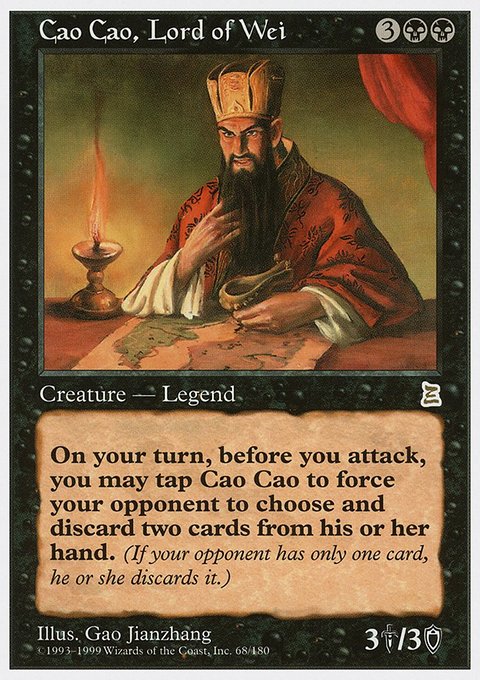 Cao Cao, Lord of Wei, Portal Three Kingdoms #68, Magic: The Gathering card