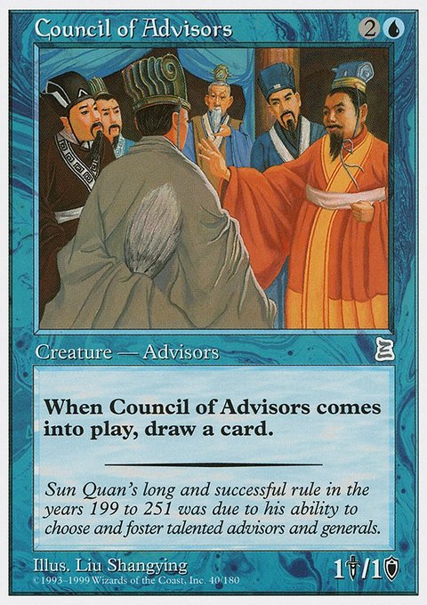 Council of Advisors, Portal Three Kingdoms #40, Magic: The Gathering card