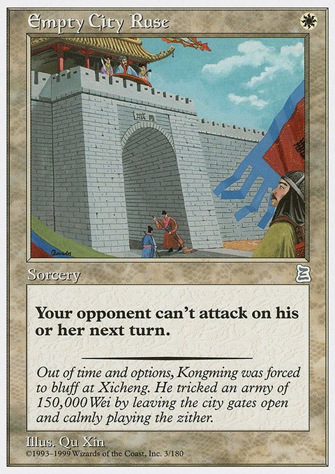 Empty City Ruse, Portal Three Kingdoms #3, Magic: The Gathering card