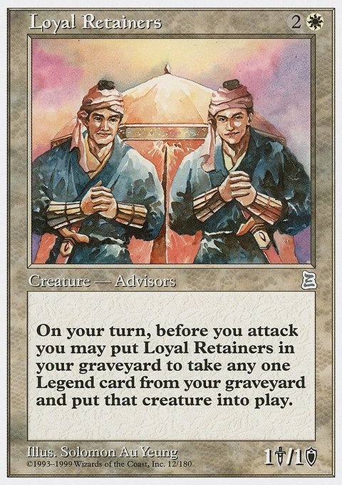 Loyal Retainers, Portal Three Kingdoms #12, Magic: The Gathering card