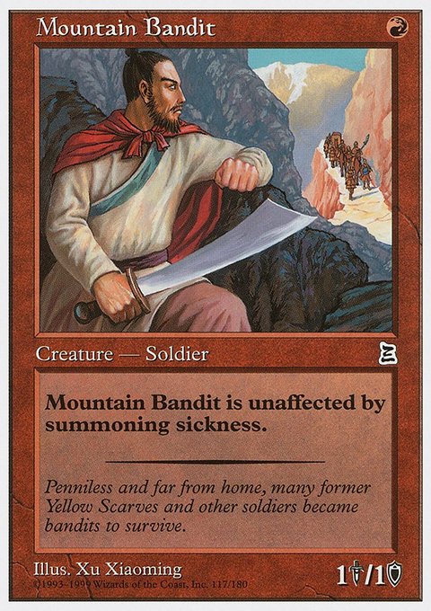 Mountain Bandit, Portal Three Kingdoms #117, Magic: The Gathering card