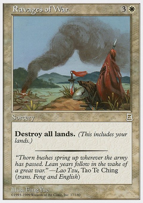 Ravages of War, Portal Three Kingdoms #17, Magic: The Gathering card