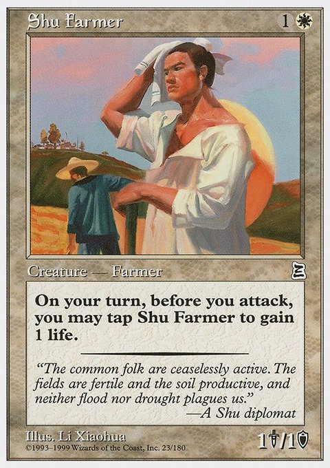Shu Farmer, Portal Three Kingdoms #23, Magic: The Gathering card