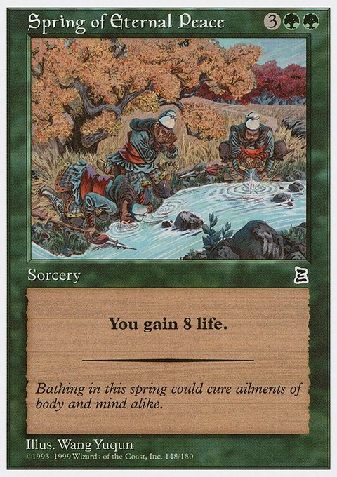 Spring of Eternal Peace, Portal Three Kingdoms #148, Magic: The Gathering card