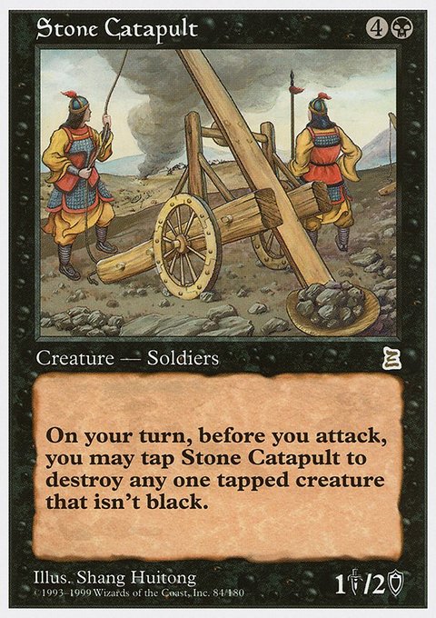 Stone Catapult, Portal Three Kingdoms #84, Magic: The Gathering card